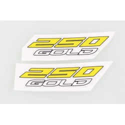 Autocollant boitier filtre TRS 2022 Gold "250 GOLD" la paire