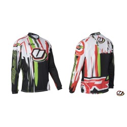 Maillot enfant VERTIGO R3 noir/blanc/vert
