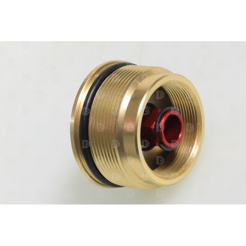 Bouchon fourche TECH acier gauche or