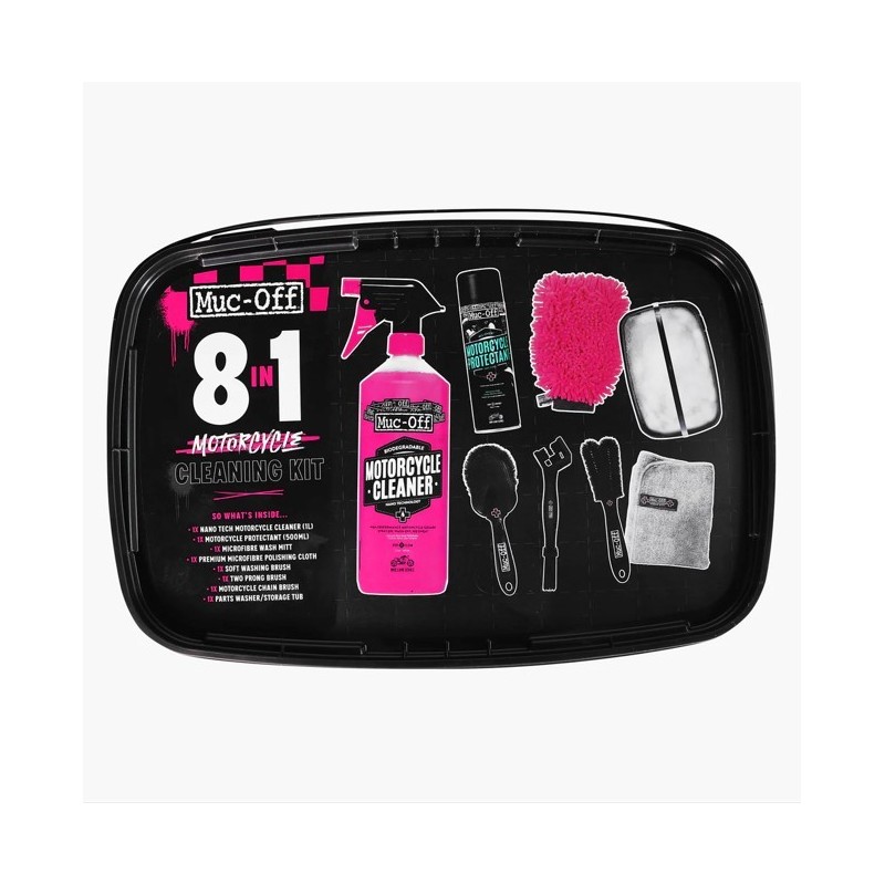 MUC-OFF 8 in 1 motorcycle/bike cleaning kit