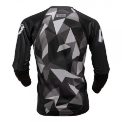MAILLOT JITSIE L3 POLYGON BLANC/NOIR/GRIS