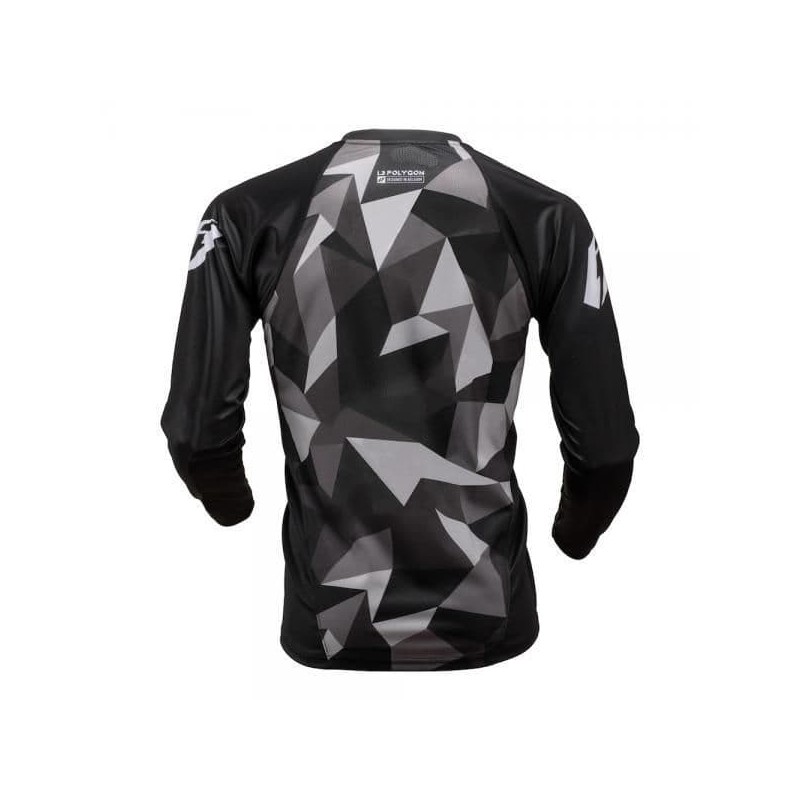 MAILLOT JITSIE L3 POLYGON BLANC/NOIR/GRIS
