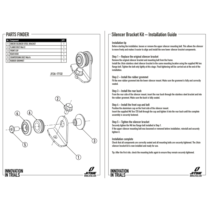 Kit fixation silencieux JITSIE BETA SINCRO 2026
