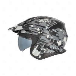 Acerbis Jet Aria helmet (grey/black) with visor