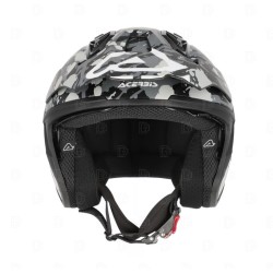 Acerbis Jet Aria helmet (grey/black) with visor