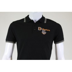 Polo DHERBEY MOTO noir New logo