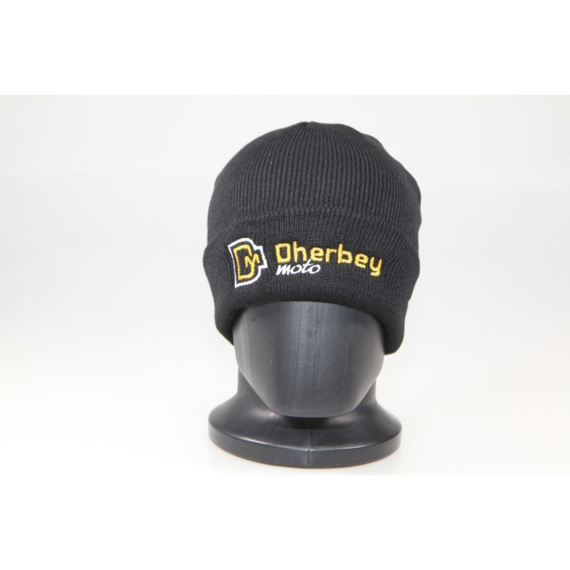 Bonnet DHERBEY MOTO noir simple