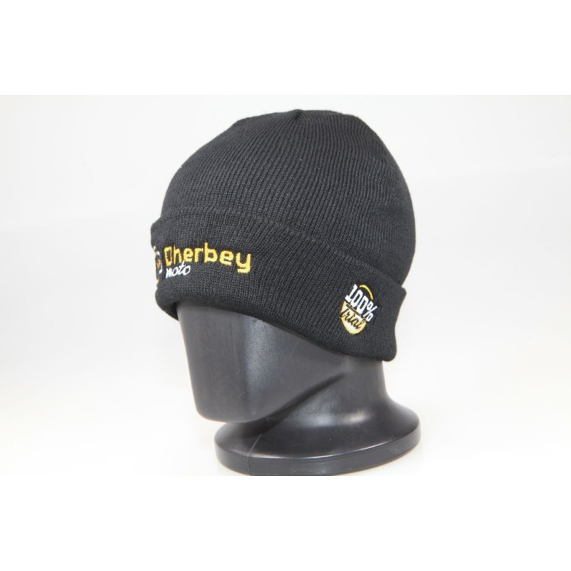 Bonnet DHERBEY MOTO noir simple