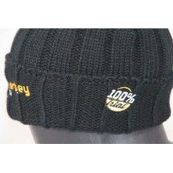 Bonnet DHERBEY MOTO noir avec pompon