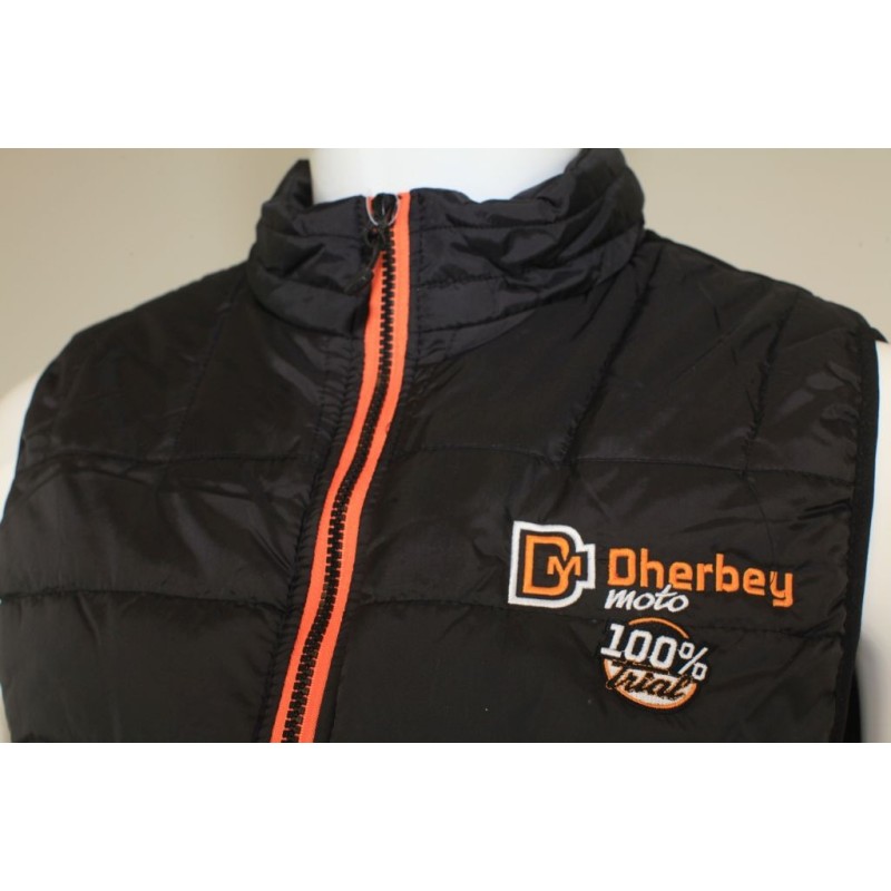 Doudoune DHERBEY MOTO sans manche noir