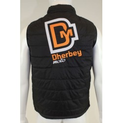 Doudoune DHERBEY MOTO sans manche noir