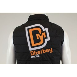 Doudoune DHERBEY MOTO sans manche noir