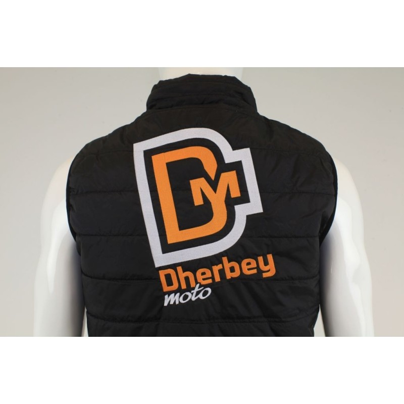 Doudoune DHERBEY MOTO sans manche noir