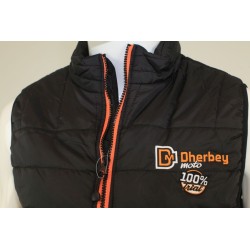 Doudoune DHERBEY MOTO sans manche noir