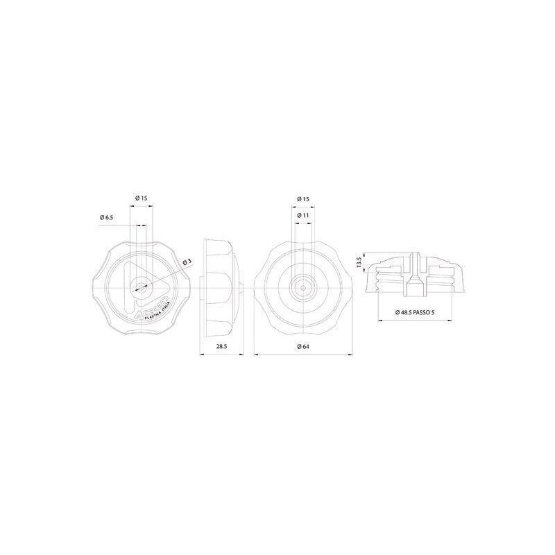 Bouchon reservoir essence SHERCO 1999-2005 ACERBIS adaptable