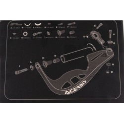 Protege mains fermé ACERBIS x-rally plastique orange