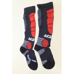 Chaussettes enfant ACERBIS MX impact noir/rouge
