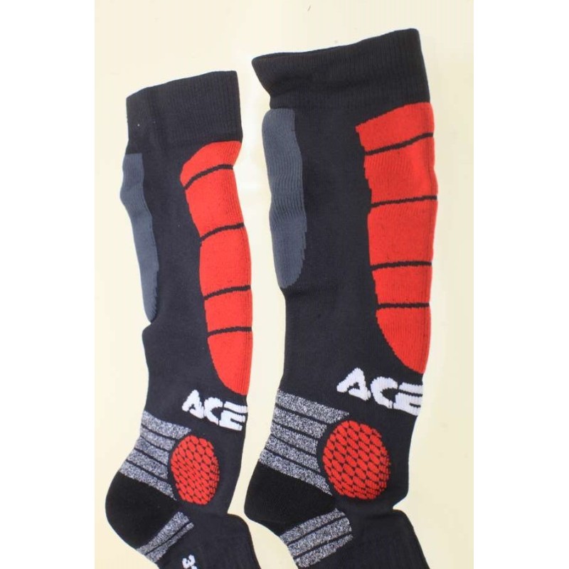 Chaussettes enfant ACERBIS MX impact noir/rouge