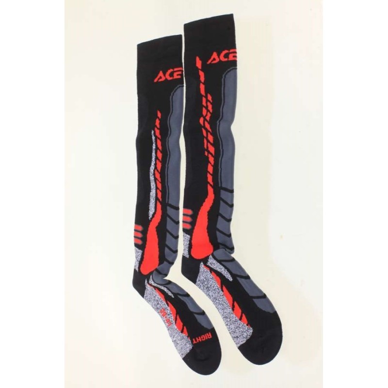 Chaussettes ACERBIS MX pro noir/rouge
