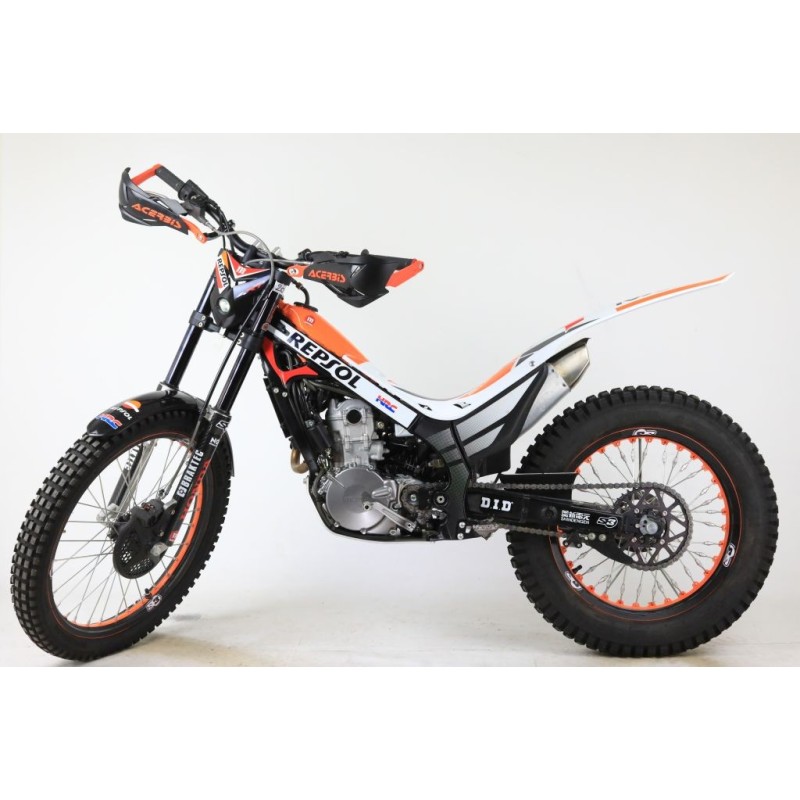 Protege mains fermé ACERBIS x-factory alu et plastique noir/orange