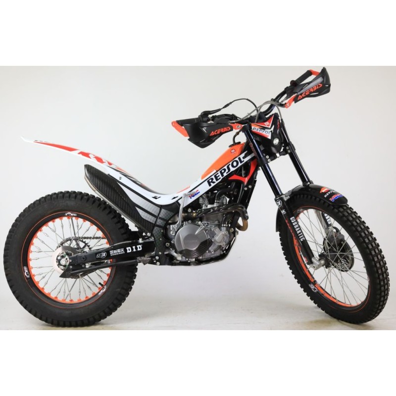 Protege mains fermé ACERBIS x-factory alu et plastique noir/orange