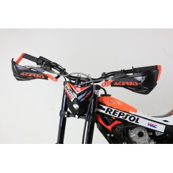 Protege mains fermé ACERBIS x-factory alu et plastique noir/orange