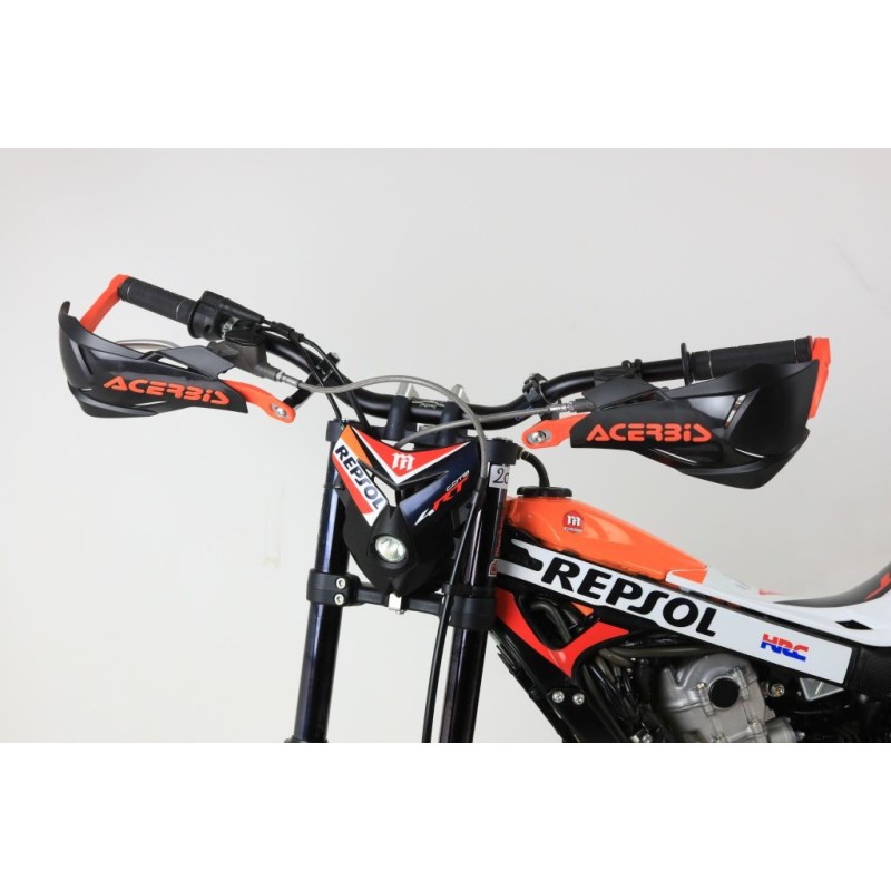 Protege mains fermé ACERBIS x-factory alu et plastique noir/orange