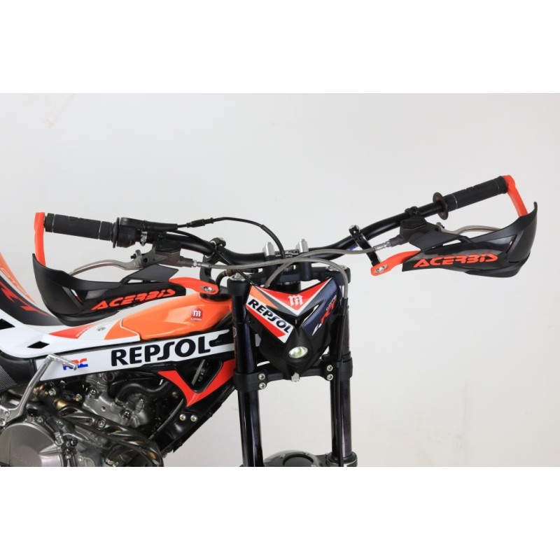 Protege mains fermé ACERBIS x-factory alu et plastique noir/orange