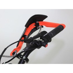Protege mains fermé ACERBIS x-factory alu et plastique noir/orange