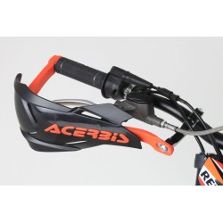 Protege mains fermé ACERBIS x-factory alu et plastique noir/orange
