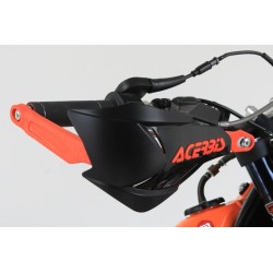 Protege mains fermé ACERBIS x-factory alu et plastique noir/orange