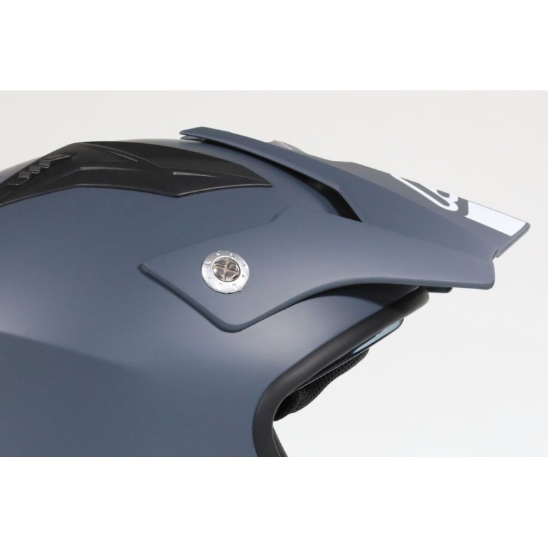 Casque ACERBIS aria gris mat avec visiere