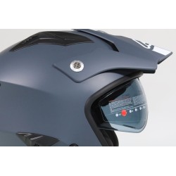 Casque ACERBIS aria gris mat avec visiere