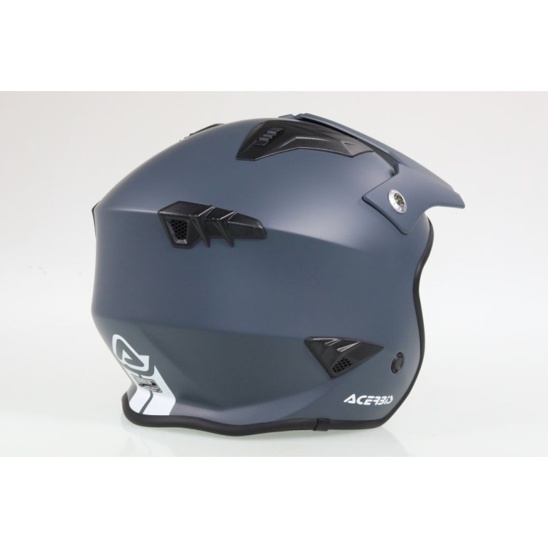 Casque ACERBIS aria gris mat avec visiere