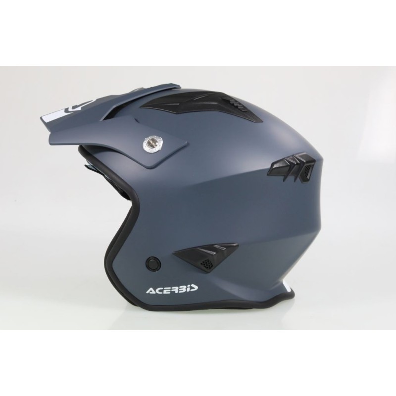 Casque ACERBIS aria gris mat avec visiere