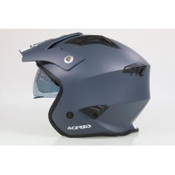 Casque ACERBIS aria gris mat avec visiere