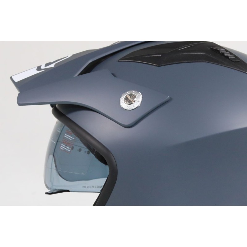 Casque ACERBIS aria gris mat avec visiere