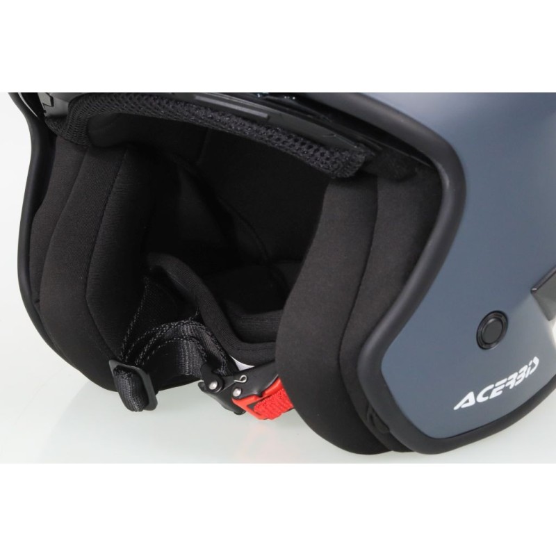 Casque ACERBIS aria gris mat avec visiere