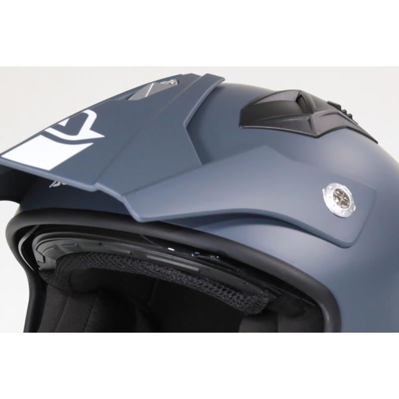 Casque ACERBIS aria gris mat avec visiere