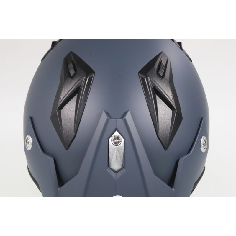 Casque ACERBIS aria gris mat avec visiere