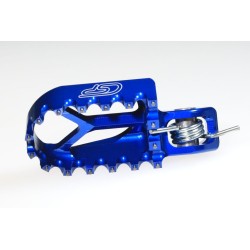 CSP aluminum footrest set back -7mm blue