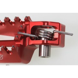 Repose pied alu CSP reculé -7mm rouge