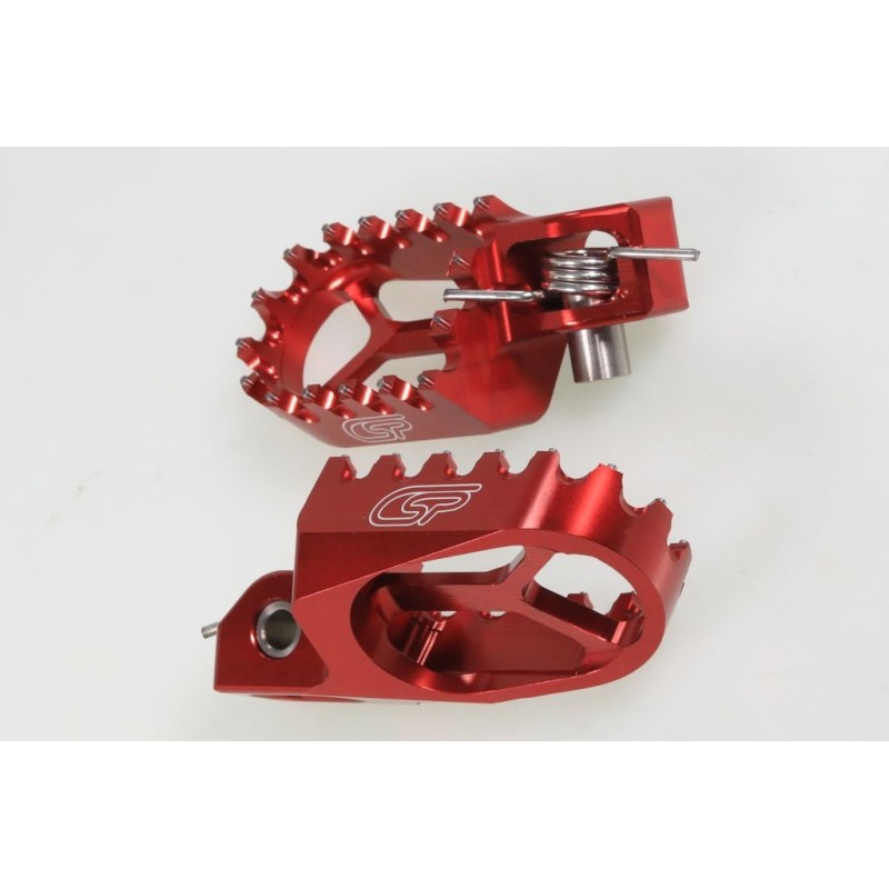 Repose pied alu CSP reculé -7mm rouge
