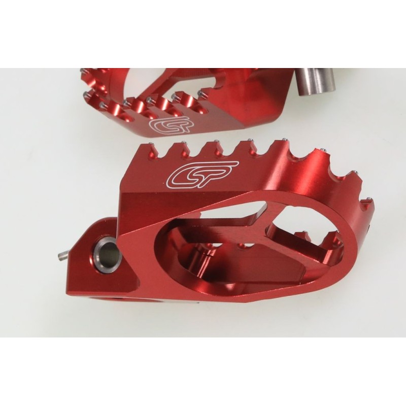 Repose pied alu CSP reculé -7mm rouge