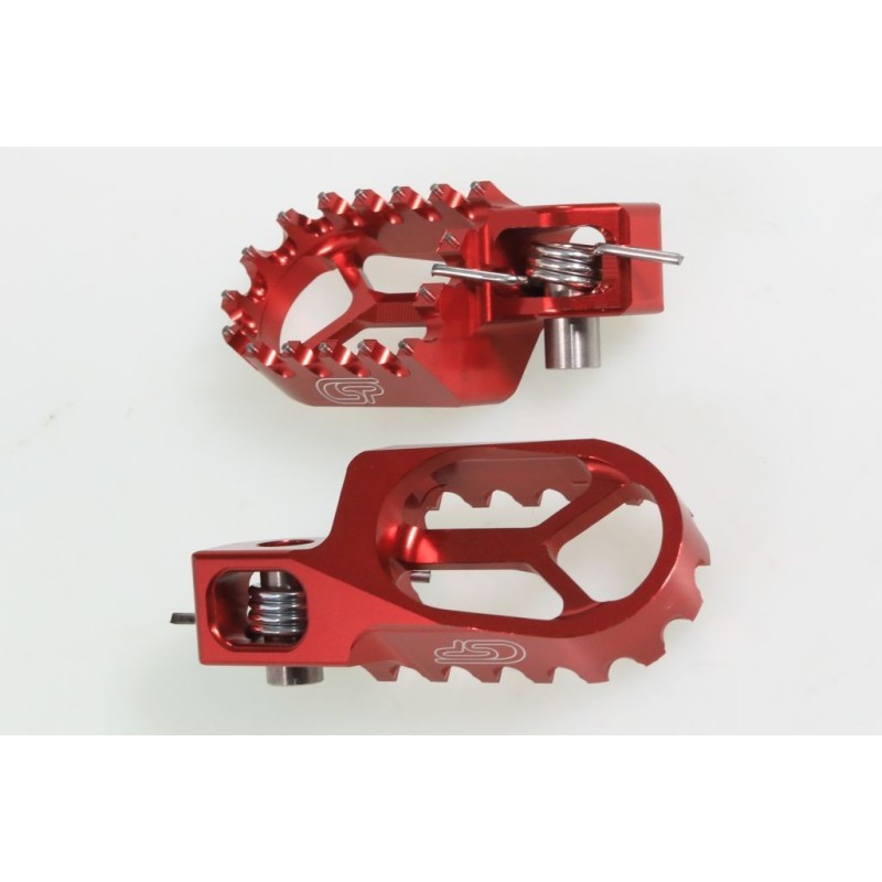 Repose pied alu CSP reculé -7mm rouge