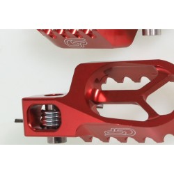 Repose pied alu CSP reculé -7mm rouge