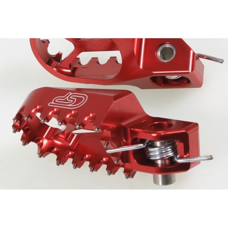 Repose pied alu CSP reculé -7mm rouge