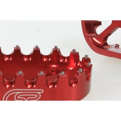 Repose pied alu CSP reculé -7mm rouge