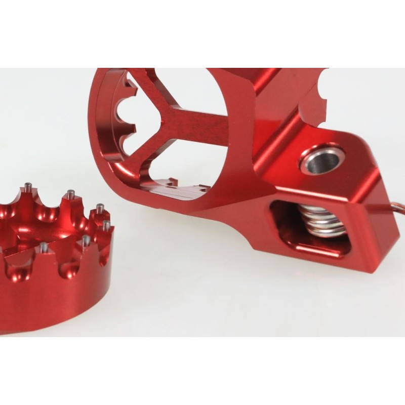 Repose pied alu CSP reculé -7mm rouge