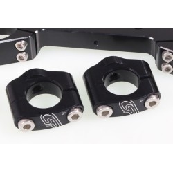 Té de fourche CSP BETA evo supérieur 38mm noir avec pontet